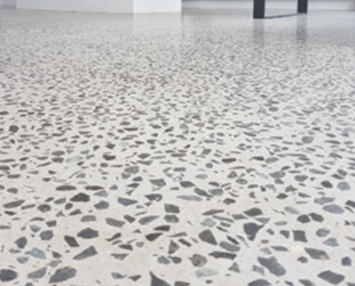 low sheen polished concrete flooring