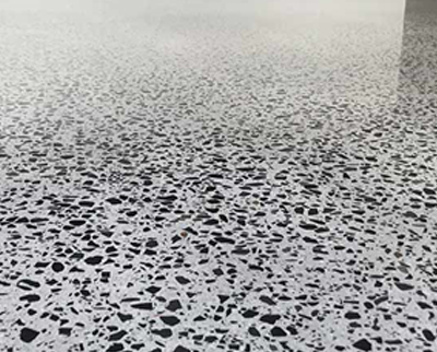 semi gloss flake flooring
