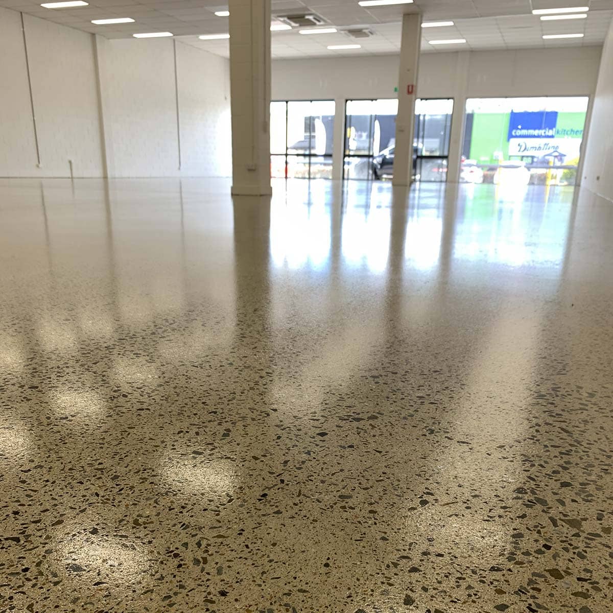Grind and seal commercial flooring