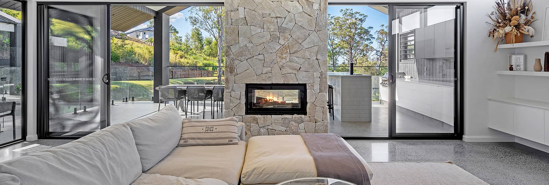 flake flooring in loungeroom